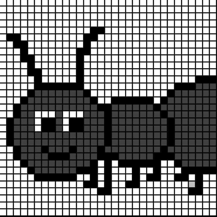 Pixel chart Ant