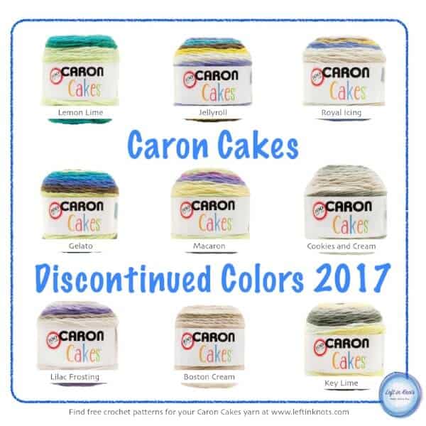 Discontinued Caron Cakes Yarn Colors
