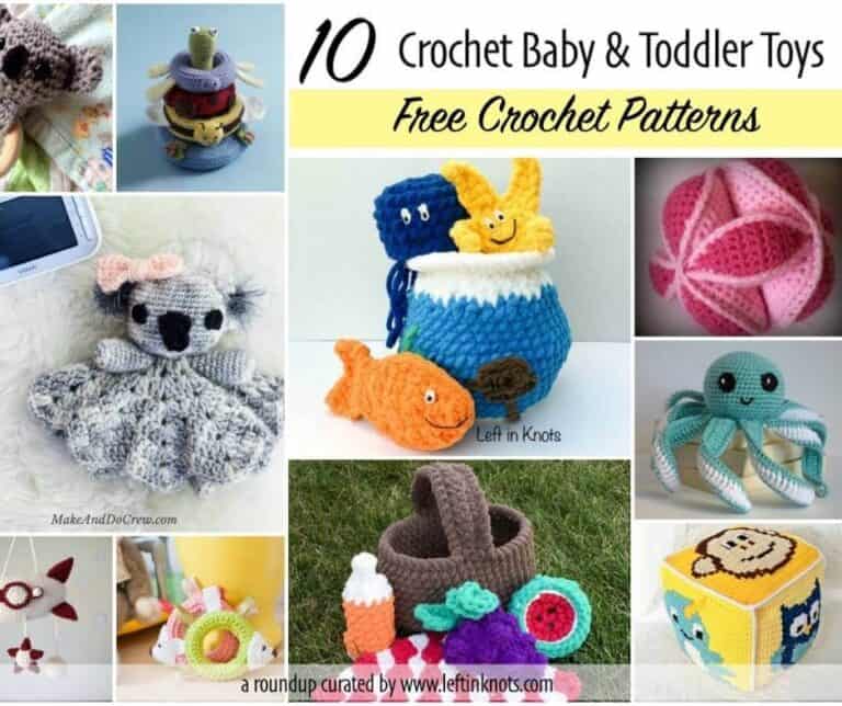 Crochet Baby Toys - 10 Free Patterns - Left in Knots
