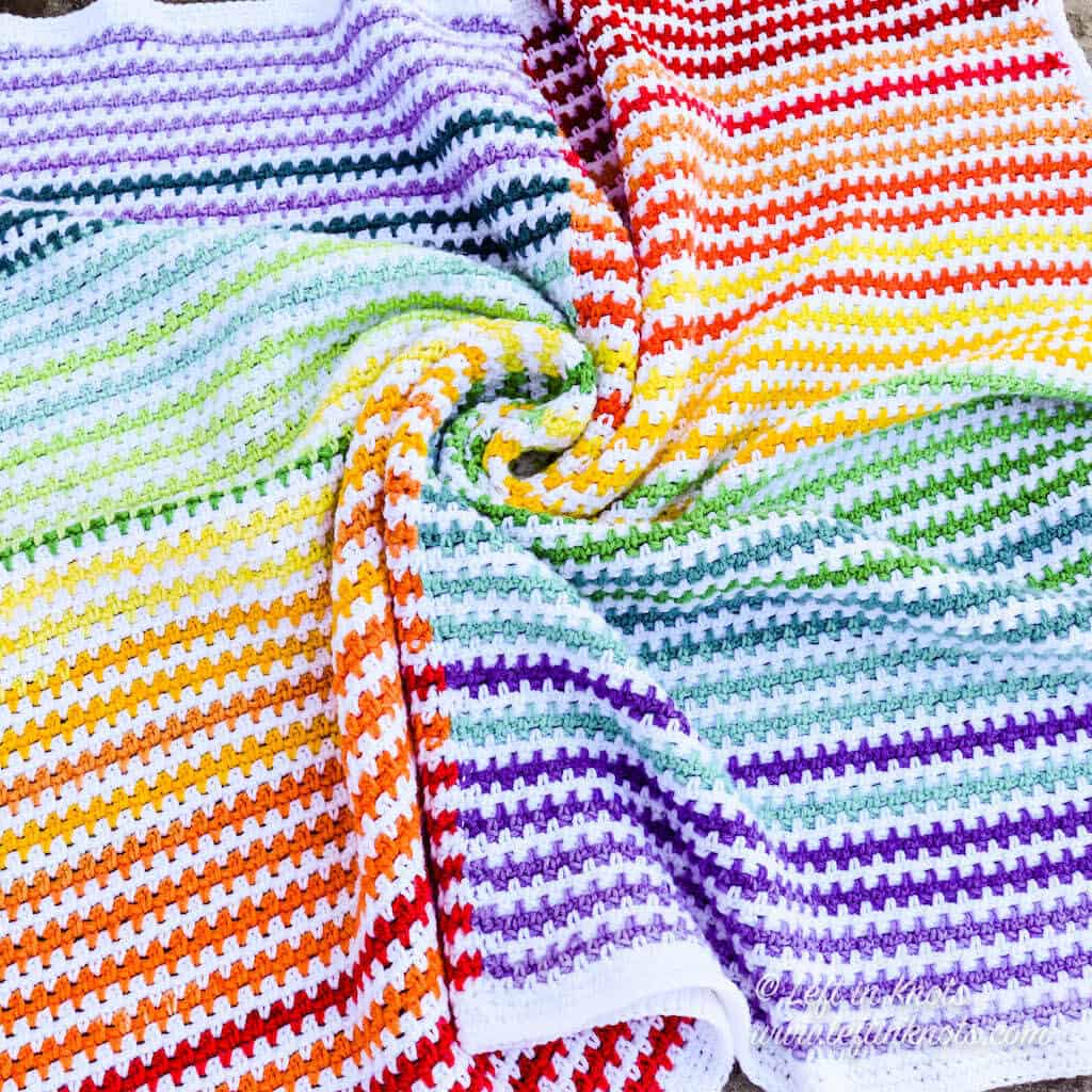 Modern Bean Stitch Baby Blanket Crochet Pattern – Cloud 9 Knots Crochet  Pattern Shop