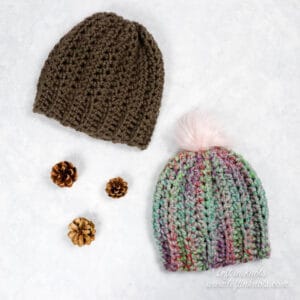 Easy Half Double Crochet Beanie - Free Pattern - Left in Knots