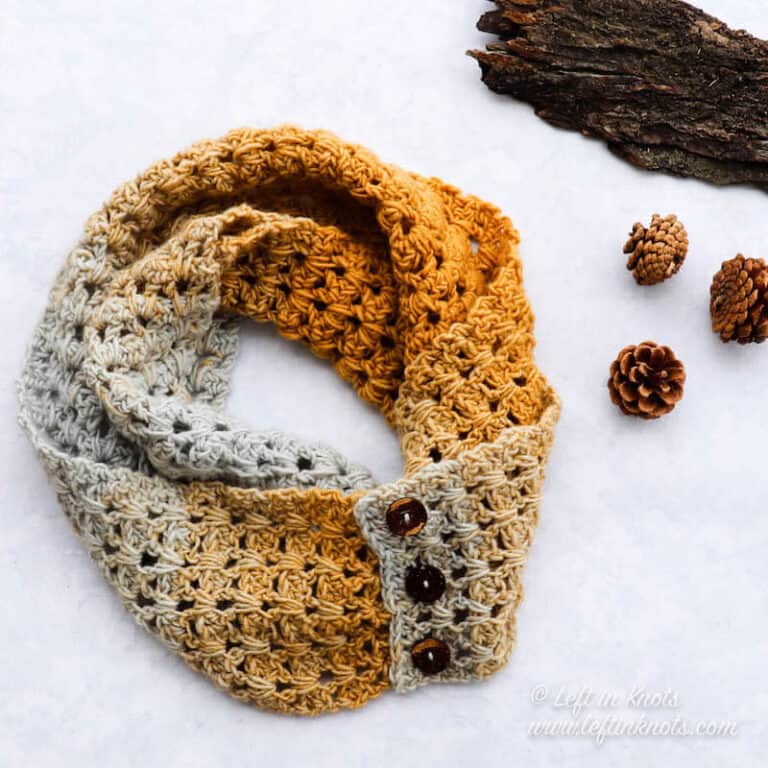 Crochet Chevron Infinity Scarf - Free Pattern - Left in Knots