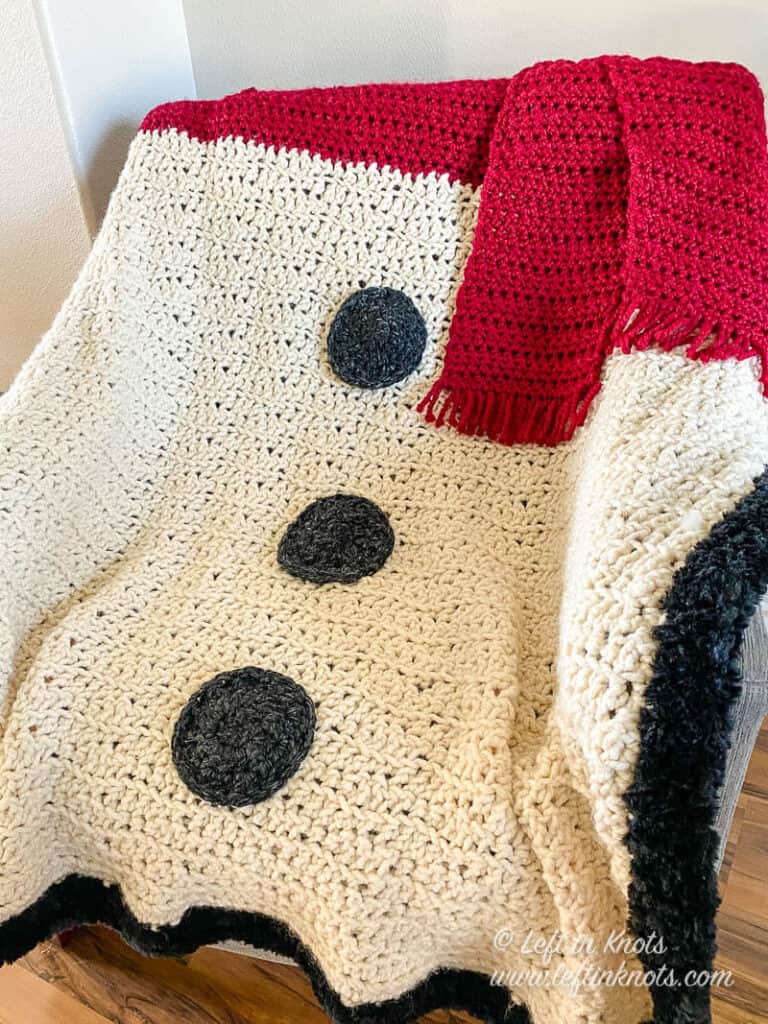 Crochet Snowman Blanket