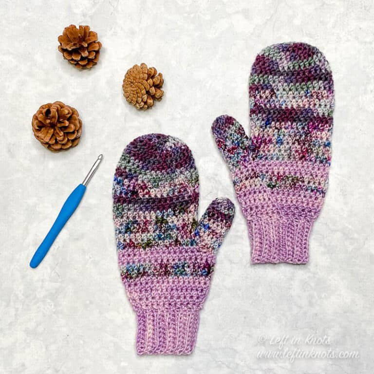 Free Crochet Mitten Patterns - Left in Knots
