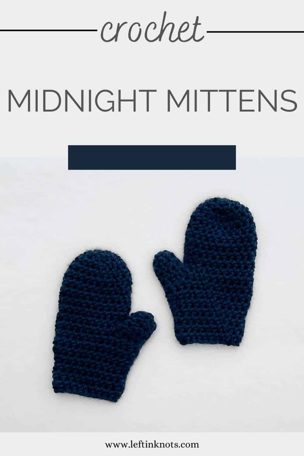 Fast and Chunky Mittens - Free Crochet Pattern - Left in Knots
