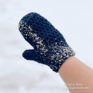 Fast and Chunky Mittens - Free Crochet Pattern - Left in Knots