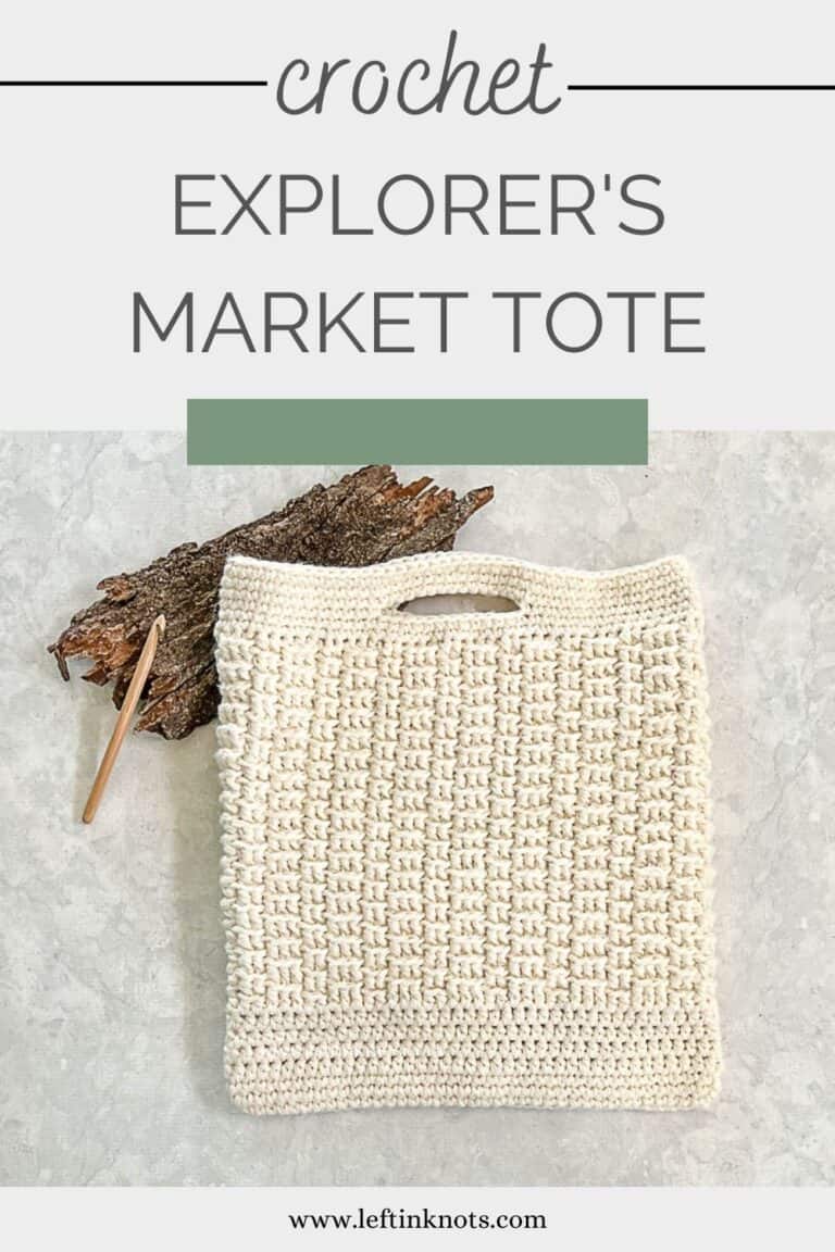 Easy Crochet Market Bag - Free Pattern - Left in Knots